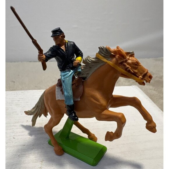 Vintage Britains Ltd 1971 Deetail Civil War Toy Soldiers & Horses Set Made In En - Picture 10 of 16